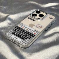 ANBV MALL เคส ไอโฟน แป้นโลหะปุ่มน่ารัก Apple 14promax เคสมือถือใส iphone13/11/12xsmax