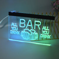 Custom DIY Led Full Color Light Strip Acrylic Plate Visual Artwork Pub Club Wall Hanging Decoration Letter Board Bar Lights Neon