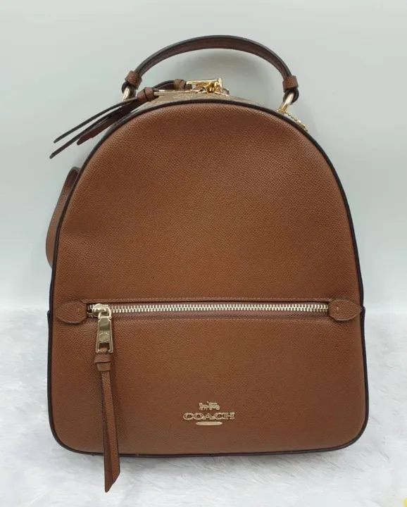 Original Coach Jordyn Backpack With Signature Canvas And Crossgrain