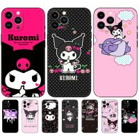 Kuromi Colorful case for iphone 15 plus 15 Pro Max Phone Back Cover Soft Silicon black tpu case Cute Customer