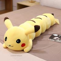 Pokemon Pikachu Caterpillar Pillow Kawaii Long Plush Doll Multifunction Stuffed Toy Anime Cushion Surprising Gift Bed Decoration