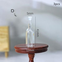 3ชิ้น1: 12บ้านตุ๊กตาสวนในขวดแก้วอุปกรณ์ห้องนั่งเล่นห้องครัว