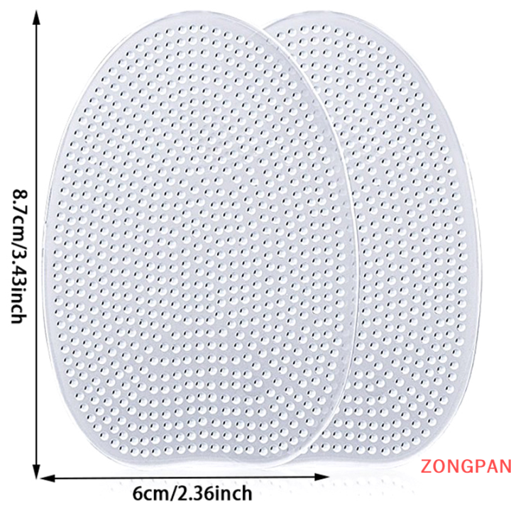 zongpan-เบาะแผ่นรองเท้าหน้ารองเท้า1คู่ไม่ลื่นซิลิโคนสำหรับนวดรองเท้าส้นสูงแผ่นรองเท้าบรรเทาอาการปวดฝ่าเท้าฝ่าเท้า