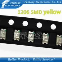 100 pcs Amarelo 1206 3216 SMD LED diodos emissores de Luz