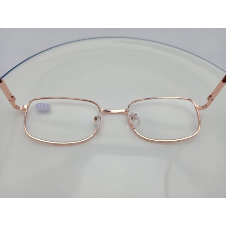 แว่นสายตาว-แว่นตากรอบโลหะ-ขาสปริง-น้ำหนักเบา-ใส่สบาย-0-5-ถึง-2-75-n-900-sาคาต่อชิ้น
