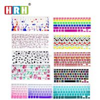 HRH Slim Dust Cover Silicone Flower Rainbow English Keyboard Cover Keypad Skin Protector For Macbook Pro 13 15 17 Air Retina US