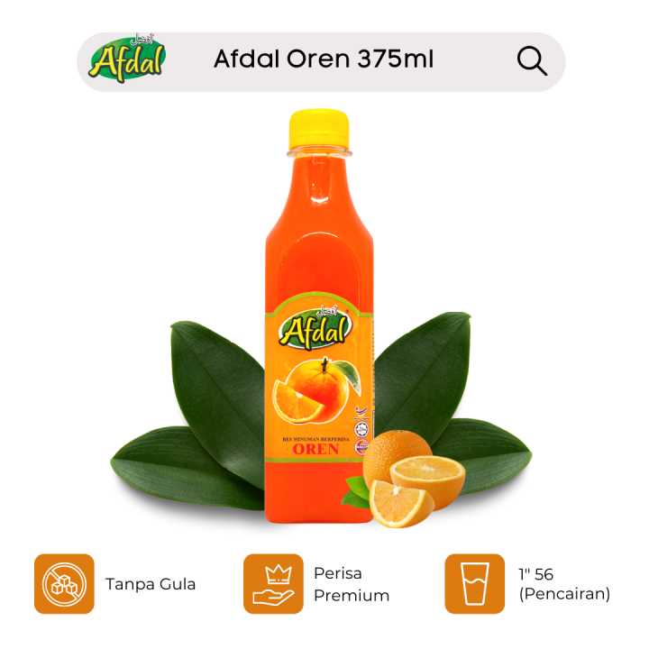 Afdal Oren Flavoured Concentrate 375ML | Lazada