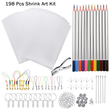 Shrink Plastic Sheet Diy Set Including Heat Shrink Paper Diy