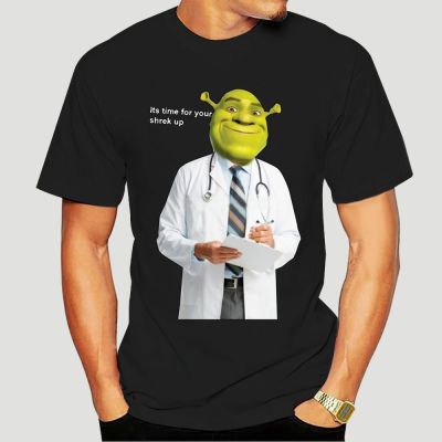 Shrek Check Up Mem T Shirt Shrek Memes Moist Doctor Swamp Photo Shop Editing Arrangements 2069D 100% Cotton Gildan