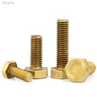 M4 M5 M6 M8 M10 Brass Hexagon Bolt Full Thread Outer Hex Screw