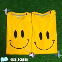 【New】เสื้อยืดสกรีนลาย smiley