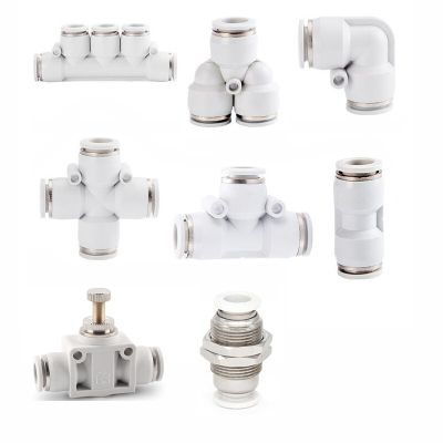 4mm 6mm 8mm 10mm 12mm 14mm 16mm Pneumatic Pipe Fitting Tube Air Quick Connector Push In Hose Couping SA PE PY PU PV PZA PK PM Pipe Fittings Accessorie