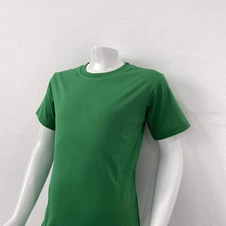 เสื้อกีฬาสีเขียวเข้ม-sports-tshirt-เนื้อเรียบ-ผ้าmicro-นุ่ม-เนียน-เรียบ-สวมใส่สบาย-ซักง่ายแห้งไว-สวมใส่ได้ยาวนาน-ไม่อับชื้น-เนื้อผ้าดี