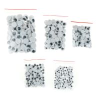 100pcs/lot 6-15mm Not Self-adhesive Eyes Dolls Googly Wiggly Eyeballs 6mm 8mm 10mm 12mm 15mm