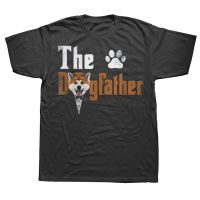 เสื้อยืด The Dogfather ตลกชิบะอินุสุนัขพ่อเสื้อยืดฤดูร้อน