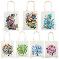 DIY Diamond Painting Handbag Reusable Shoulder Shopping Storage Bag Home Decoration Gift Foldable Eco-friendly Shopping Bags