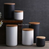 260ML 800ML 1000ML Spice Jar Sealed Ceramic Storage Tank Household Coffee Tea Pot Kitchenware