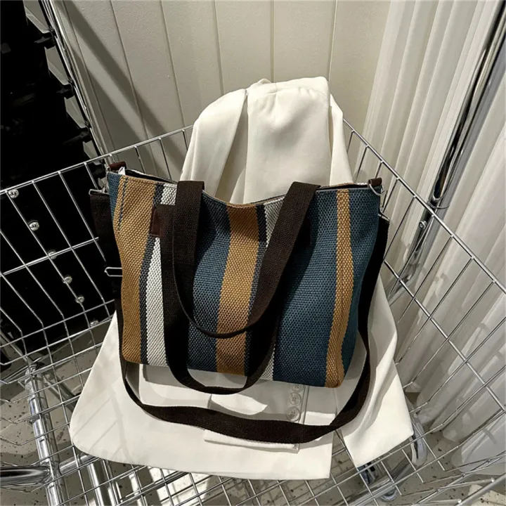 stylish-handbag-versatile-crossbody-bag-small-square-sling-bag-korean-style-shoulder-bag-striped-crossbody-bag