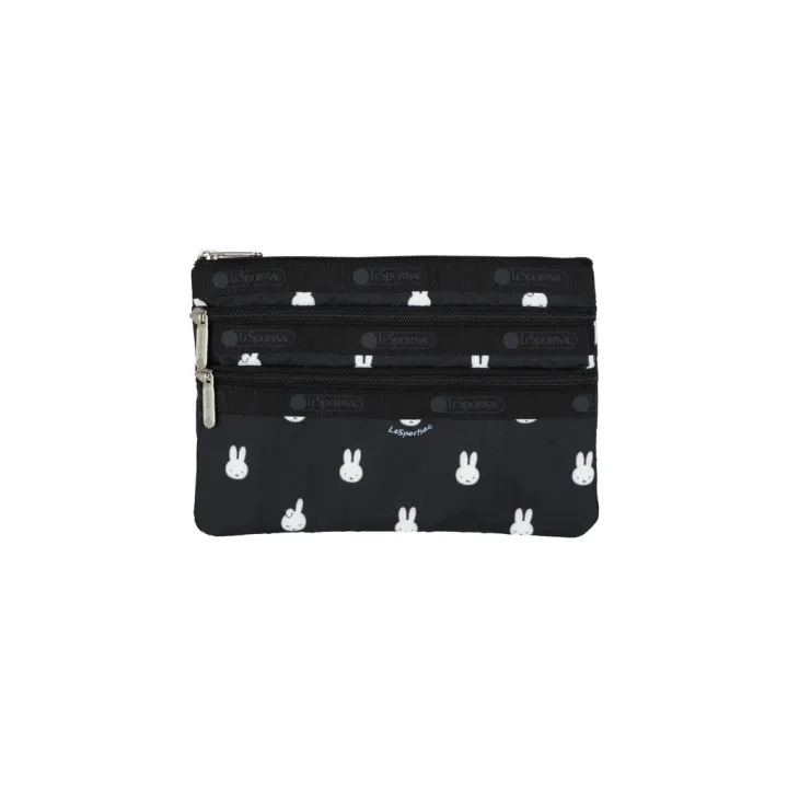 LeSportsac 3Zip Cosmetic Miffy And Dan Black Lazada