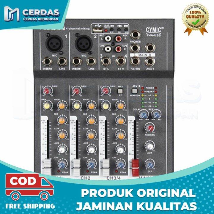 Mixer 4 Channel Murah Mixer Fx 402i Bluetooth Ashley Fx402i Original Bluetooth Ashley 4 Channel