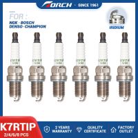 【YF】 2-8PCS Iridium Platinum Spark Plugs K7RTIP Replace for Candles 6872/BKR6EQUA 7963/PFR7Q 1675/PFR7S8EG OPEL 1214066 55576026