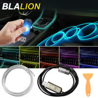 BLALION ไฟ3M ไฟเก๋งสร้างบรรยากาศแบบ DIY ไฟสร้างบรรยากาศแบบยืดหยุ่น USB ไดโอดสำหรับงานปาร์ตี้