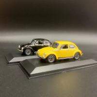 MINICHAMPS 1:43รุ่น Car Beetle 1974ล้อแม็ก Die-Cast Classical Vehicle-สีดำและสีเหลือง