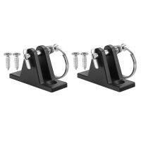 2pcs Durable Nylon Deck Angle Hinge Bimini Marine Fittings with Screws