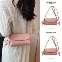 Summer summer this years popular pink messenger bag ladies 2023 new texture niche high-end pillow bag 【BYUE】