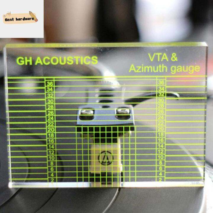 DJRGS Phonograph Acrylic Gauge For LP Vinyl Record Player Player