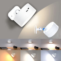 LED Wall Sconce 3สี Temps Wall Sconce Light Dimmable โคมไฟติดผนัง USB ชาร์จแม่เหล็กสำหรับห้องนอนอ่านหนังสือข้างเตียง