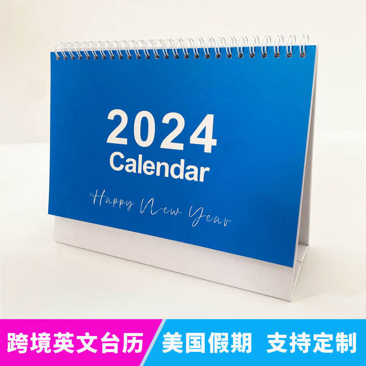 Creative Calendar 2024 Full English Desk Calendar American Holiday Desk ...