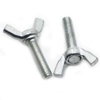 【CW】 1 10pcs Zinc Plated Steel Butterfly Bolt Wing M3 M4 M5 M6 M8 M10 M12 Thumb Screw Claw Hand Tighten DIN316