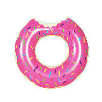 60ซม. Inflatable Donut แหวนว่ายน้ำ Giant Pool Float ของเล่นสระว่ายน้ำ Float ชุดว่ายน้ำสระว่ายน้ำของเล่นตกแต่งบาร์ Coasters