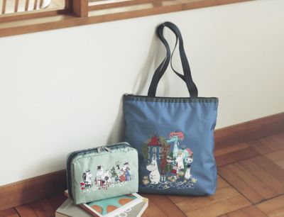 Lesportsac 2023 Lesportsac Mmin Moomin เอลฟ์ถือกระเป๋าเครื่องสำอางขนาดใหญ่กระเป๋าถือกระเป๋าสะพาย3531