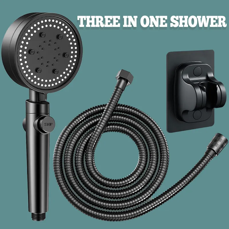 in High Pressure Shower with Five Shower Modes Head Rain Shower  Pressure Boost Shower Nozzle Lazada PH