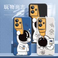 【Great. Cell phone case】เคสโทรศัพท์การ์ตูนน่ารักสำหรับ Realme GT 2 Pro สำหรับ Realme GT Neo 2 T Master Explorer Funda นักบินอวกาศ TPU Soft กันชนซิลิโคน