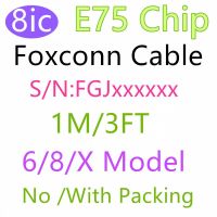 50pcs/lot 100% Original 8IC E75 Chip Cable USB Charger 1M 3FT Data USB Charging Cables Kabel For Foxconn i11 Pro XR XS Max 8 6s