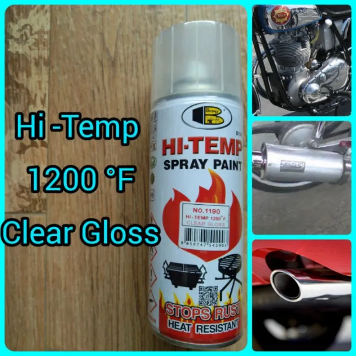 Bosny Spray Paint Hi Temp 1200F No. 1190 Clear Gloss 400cc/ml Lazada PH
