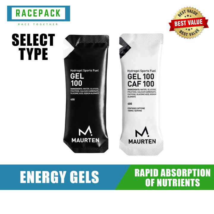 Maurten Hydrogel Sports Fuel Gel 100 / Gel 100 Caf 100 1 Pack /12