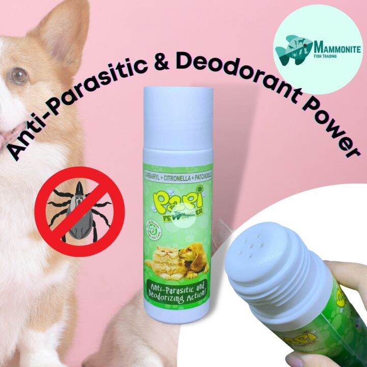 Pets Papi AntiParasitic and Deodorizing Natural Powder Citronella 100g