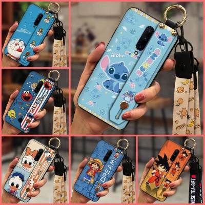 Soft New Arrival Phone Case For 1+8/One Plus 8 Cartoon Durable protective Wristband Lanyard Cover Cute Original TPU New