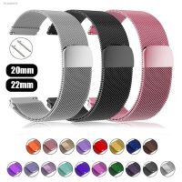 ┋◘ 20mm 22mm Strap for Samsung Galaxy watch 4/5/5Pro 44mm/40mm/Active 1/2 Magnetic loop Bracelet Galaxy Watch 4 classic 46mm 42mm