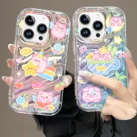 เคสสำหรับ Huawei NOVA7 NOVA8 NOVA9 NOVA9SE NOVA10 NOVA10PRO P30 P30PRO P40 P40PRO P50 P50PRO P60 P60PRO MATE30 MATE30PRO MATE40 MATE40PRO MATE50 MATE50PRO พรีเมี่ยมบุคลิกภาพเฉพาะเลเซอร์การ์ตูนหมูบินน่ารักป้องกันการหล่นเคสโทรศัพท์