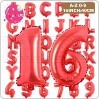 16 inch Red Letter A-Z Alphabet number 0-9 Foil Balloons Birthday baby shower Party Wedding Decoration Event &amp; Party Supplies Balloons