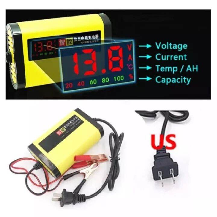 12-โวลต์-2a-สมาร์ทรถยนต์รถจักรยานยนต์แบตเตอรี่ชาร์จอัตโนมัติจอแสดงผล-lcd-new-12v-2a-car-car-battery-charger-led-display-220v-eu-us-smart-automotive-truck-motorcycle-car-charger-for-12v-14ah-เครื่องชาร