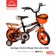 Xe Đạp Trẻ Em Nhựa Chợ Lớn 14 inch K108 Dành Cho Bé Từ 3 - 4 Tuổi - M1832