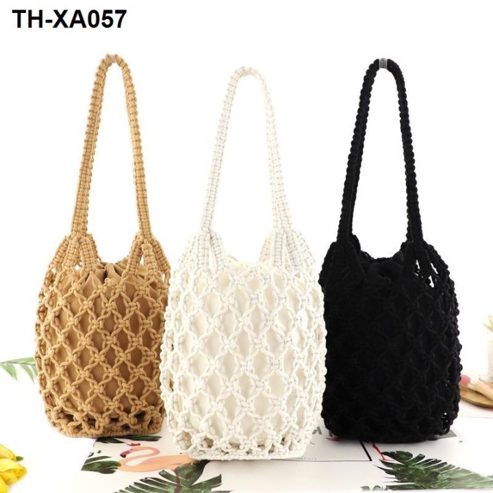 the-new-copper-buckle-straw-bales-hand-tied-leisure-female-bag-nets-beach-inside-the