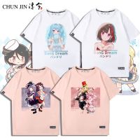 2023High quality new style original bangdream surrounding anime roselia impression two-dimensional bangbang short-sleeved T-shirt men and women half-sleeved clothes