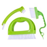 3 in 1 Tile Grout Cleaning Brush Cleaner Joint Scrubber Bathroom Kitchen Groove Gap Cleaning Tool Cranny Dust Brush